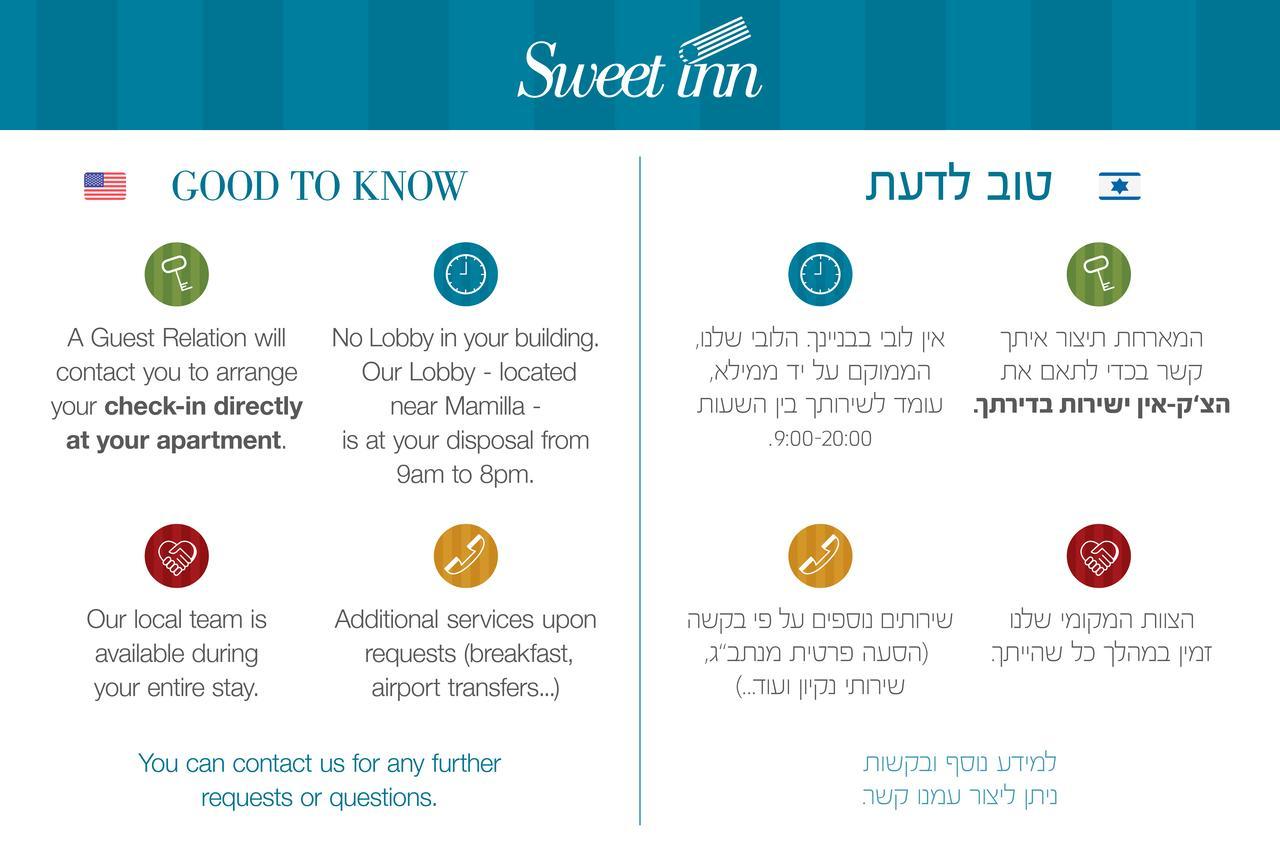 Sweet Inn - Smats Street Jerusalém Exterior foto